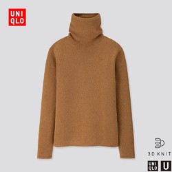 UNIQLO 优衣库 420987 女款柔软羊仔毛两翻领针织衫