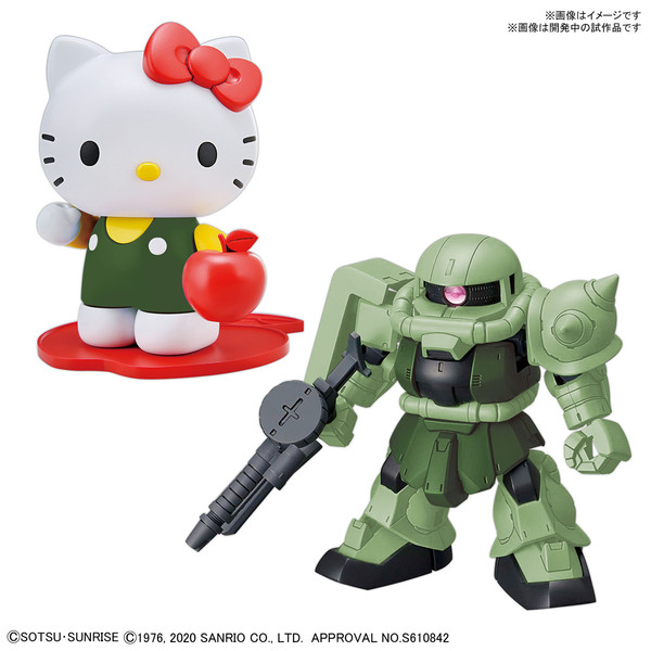 我是刚大木、新品预定：BANDAI 万代 SDCS 夏亚红扎古II 凯蒂猫套装