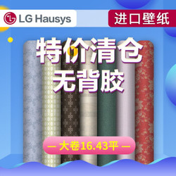 LG Hausys 进口壁纸大卷 环保卧室客厅墙纸无背胶花色随机壁纸 一卷 福袋壁纸16.43平 一卷