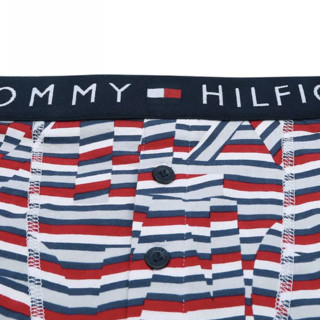 TOMMY HILFIGER 汤米·希尔费格 男士棉质针织印花中腰平角内裤UM0UM01634 多色条纹