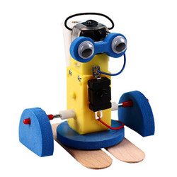 凡小熊 diy科学小制作 走路机器人拆装玩具