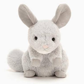 jELLYCAT 邦尼兔 jellycat 调皮毛丝鼠米丝蒂毛绒玩具 灰色 15cm