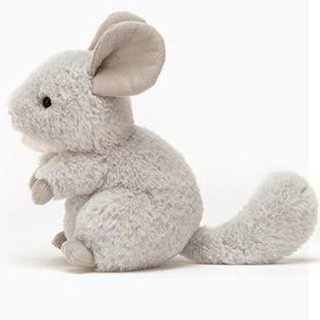 jELLYCAT 邦尼兔 jellycat 调皮毛丝鼠米丝蒂毛绒玩具 灰色 15cm