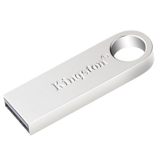 Kingston 金士顿 DTSE9H U盘+刻字+挂绳 32GB USB2.0 银色