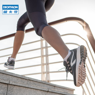 DECATHLON 迪卡侬 跑步鞋女秋冬季休闲防滑女鞋透气软底轻便减震运动鞋女RUNS（37、新款时尚白）