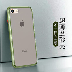 哲猫 苹果8plus手机壳iPhone6/6s/7透明8p硅胶全包防摔软壳女男八7P超薄潮牌plus 军绿色 苹果6/6s