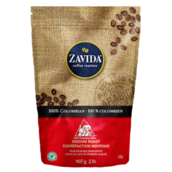 ZAVIDA扎维达 阿拉比卡咖啡豆 907g 哥伦比亚咖啡豆 *2件