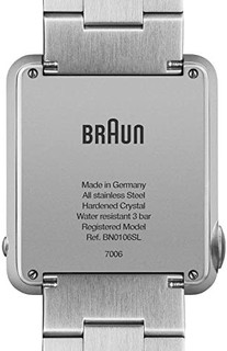 Braun 博朗 Prestige系列 36.5毫米电子腕表 BN0106SLBTG
