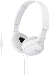 Sony 索尼 MDRZX110AP ZX系列 带有麦克风的超低音智能手机耳机（白色）
