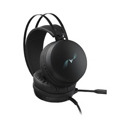 雷柏VH310 游戏头戴式耳机台式电脑RGB炫彩7.1带麦克风话筒吃鸡CF