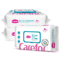 Carefor 爱护 婴儿湿巾 80片×3包