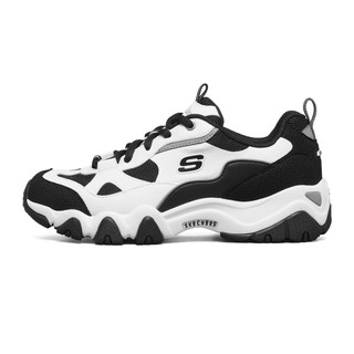 SKECHERS 斯凯 D'LITES 2.0 女士休闲运动鞋 88888397/WBK 白色/黑色