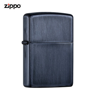 美国进口之宝（ZIPPO）防风煤油打火机不含油 做旧粉漆-黑色 品牌直供原装正版