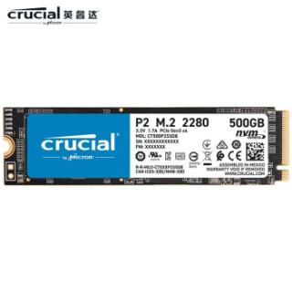 crucial英睿达p2nvmem2固态硬盘500gbpcie30