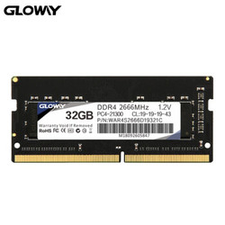 光威（Gloway）32GB DDR4 2666频率 笔记本内存条 战将系列-精选颗粒/稳定兼容