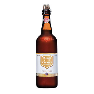 比利时进口 智美（Chimay）白帽啤酒 单瓶装750ml 白帽啤酒 *6件