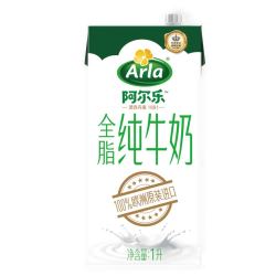 Arla阿尔乐 全脂纯牛奶1L + 亲亲虾条虾片果冻大礼包830g+ 跳跳龙哪吒联名恋人400g+ 立白除菌洗衣礼包