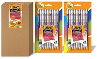 BIC Xtra Sparkle自动铅笔 彩色笔筒 中号笔尖（0.7毫米） 48支