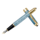金豪 1000 龙夹钢笔 直尖0.5mm 大理石蓝（简装）