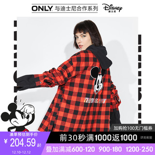 ONLY2020夏季新款迪士尼合作款米奇格子宽松衬衫女|120105502