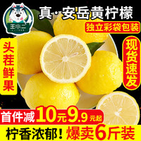 四川安岳黄柠檬6斤新鲜水果包邮精选皮薄一级香水鲜柠檬青特产