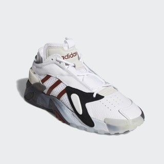 adidas ORIGINALS STREETBALL 中性休闲运动鞋 EF6990 亮白/一度灰/1号黑色/基督红 42.5