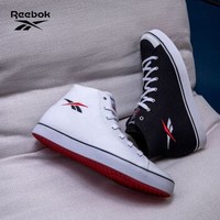 Reebok锐步运动BERLIN男女高帮帆布鞋板鞋REEMOJI H67839_黑色 42