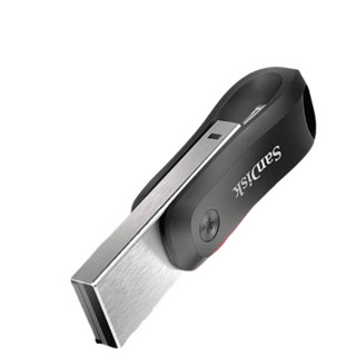 SanDisk 闪迪 欢欣i享系列 SDIX60N USB3.0 U盘 银黑色 256GB USB/苹果lightning接口