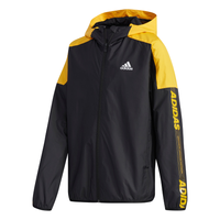 adidas 阿迪达斯 YB CB WV JKT 大童训练梭织夹克 FK5866 黑色/白色 116cm