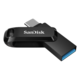 SanDisk 闪迪 高速至尊酷柔系列 SDDDC3-256G-Z46 USB 3.1 U盘 黑色 256GB USB-A/Type-C双口