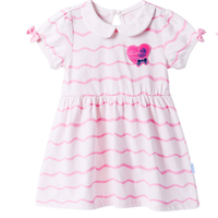 Bornbay 贝贝怡 女童短袖连衣裙 202Q181 浅粉