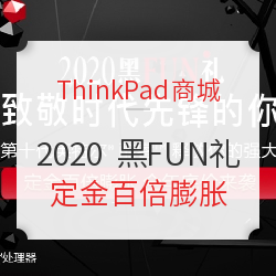 ThinkPad商城 黑FUN礼 28周年感恩钜惠，致敬时代先锋的你
