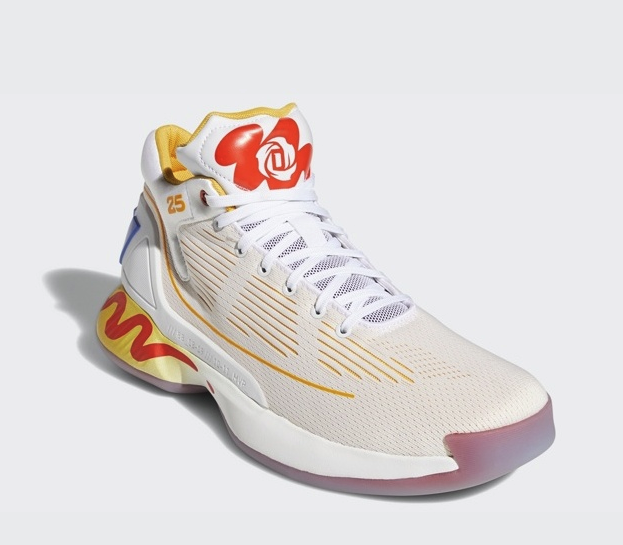 adidas 阿迪达斯 D Rose 10 - McDonalds 男子篮球鞋 白/日光黄/亮粉红荧光 40.5(250mm)