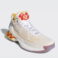adidas 阿迪达斯 D Rose 10 - McDonalds 男子篮球鞋 白/日光黄/亮粉红荧光 40.5(250mm)