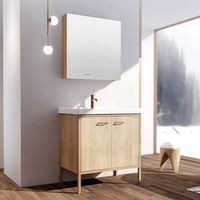 JOMOO 九牧  日式原木落地浴室柜 柜门款 800mm