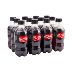 可口可乐 Coca-Cola 零度 Zero 汽水 碳酸饮料 300ml*12瓶 整箱装 可口可乐公司出品