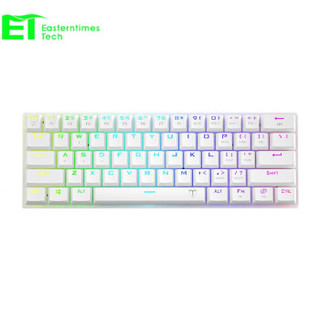 ET I61机械键盘有线/无线 白色 红轴