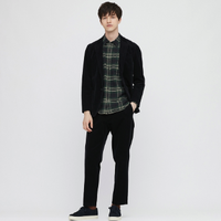 UNIQLO 优衣库 431487 男装法兰绒格子衬衫(长袖)