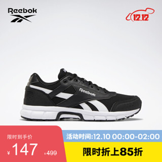 Reebok锐步男子鞋RUN FINISH情侣款低帮跑步鞋 DV8774_黑色 36