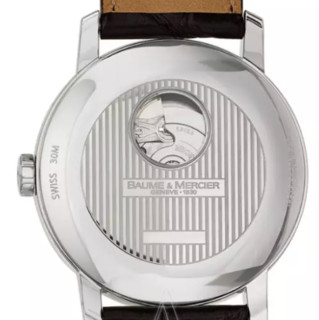 BAUME & MERCIER 名士 Classima系列 MOA08689 男士机械手表 42mm 黑盘 黑色皮革带 圆形