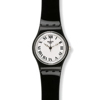 SWATCH 斯沃琪 LB178 女士石英手表 25mm 黑盘 黑色树脂带 圆形