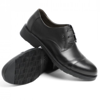 BeLLE 百丽 男士英伦风牛皮低帮系带低跟正装皮鞋3UX01CM6 黑色38
