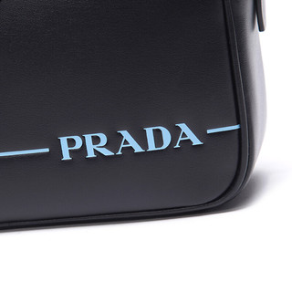 PRADA 普拉达 女士纯色牛皮拉链单肩斜挎包1BH093 2AIX F0002 V XPO 黑色