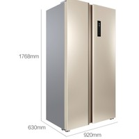 TCL BCD-520WEPZA50 对开门冰箱 520L