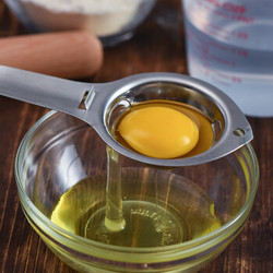 厨氏 不锈钢蛋黄蛋清蛋白分离器蛋液过滤蛋器分蛋器隔鸡蛋烘焙工具