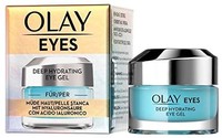 Olay 高保湿眼霜 让眼部疲倦和干燥，含有透明质酸 黄瓜精华 烟酰胺和肽 滋养和清新眼部 15 毫升