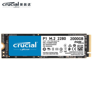 英睿达（Crucial）2TB SSD固态硬盘 M.2接口(NVMe协议)