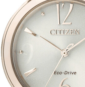 CITIZEN 西铁城 光动能腕表系列 EP5992-54P 女士光动能手表 33mm 银盘 镀金不锈钢表带 圆形