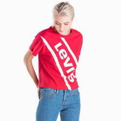 李维斯夏季女士新款休闲印花LOGO短袖T恤