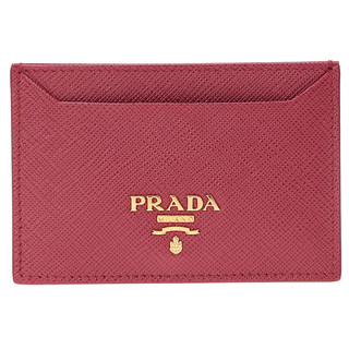 PRADA 普拉达 女士纯色牛皮短款卡包1MC208 QWA F068Z 红色